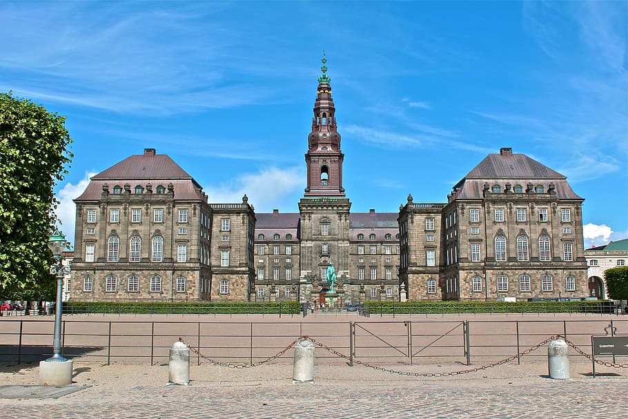 Copenhague, Dinamarca, ciudad, arquitectura, hito, edificio, casas, capital, alto contraste, centro histórico