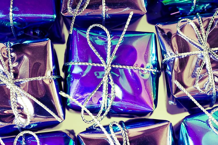 natal, busur, kotak, perayaan, peti, dekorasi, hadiah, liburan, terisolasi, simpul