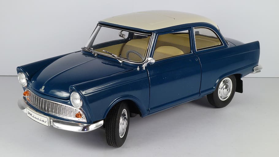 dkw, junior, 1961, 1x18, modelo de carro, revell, modo de transporte, veículo motorizado, carro, estilo retrô