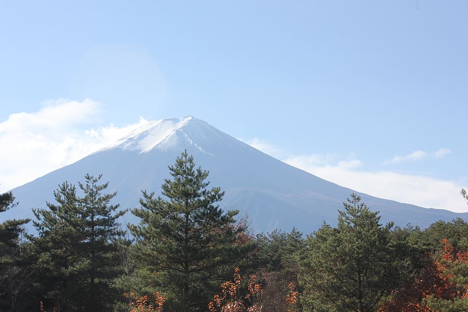 mt, fuji, japan, cloud, landscape, natural, morning, mountain, sky, beauty in nature