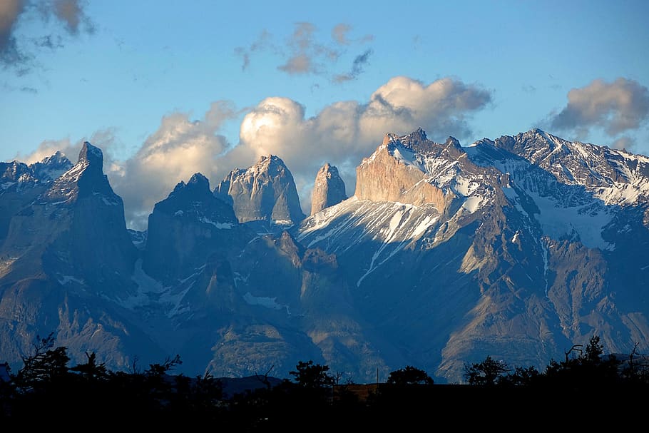 chile, torres del paine, patagonia, parque nacional, andes, américa do sul, montanhas, panorama da montanha, montanha, beleza natural