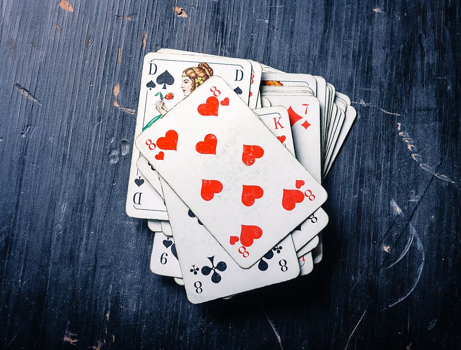 cards, card game, heart, pik, pokes fun at, playing cards, poker, skat, cross, diamonds