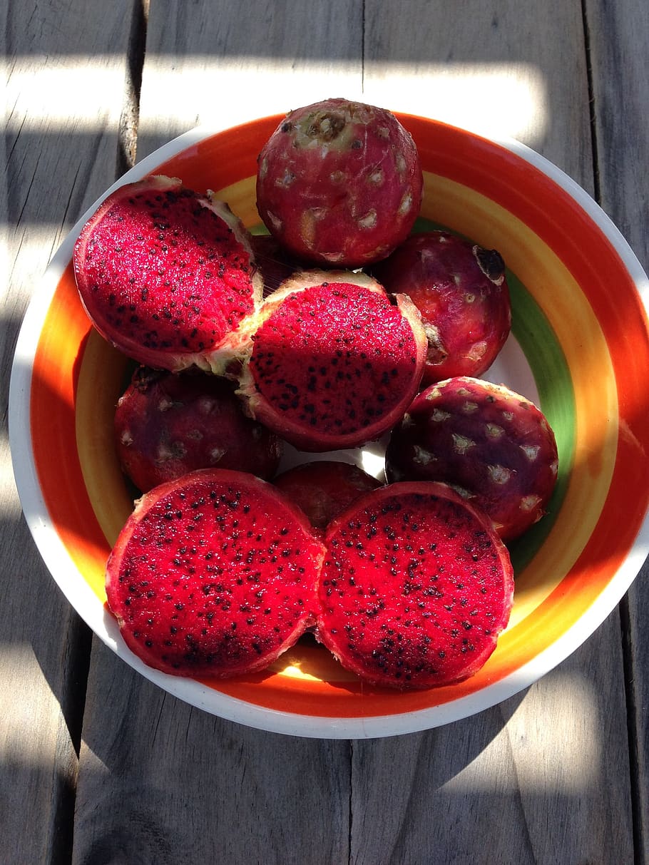 mexico, fruit, food, nature, summer, delicious, cactus, pitahaya, tropical, red