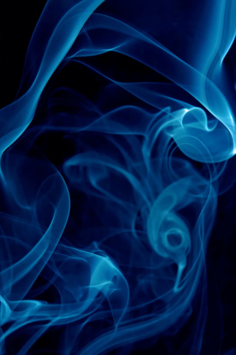 blue, smoke, trail, flow, stream, light, backdrop, fire, background, isolated