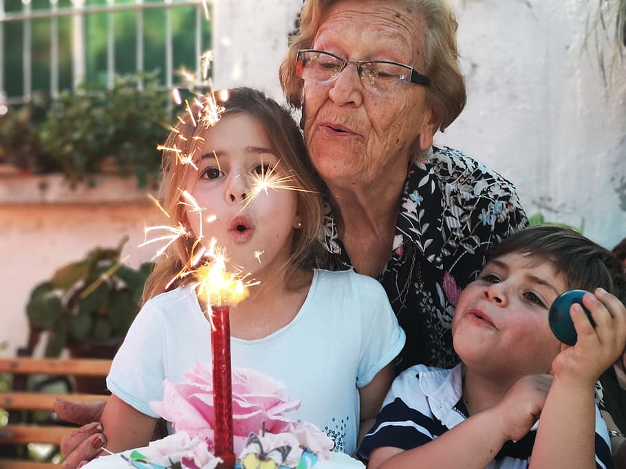 birthday, grandmother, nieto, granddaughter, great-grandchildren, happy, cake, sailing, love, childhood