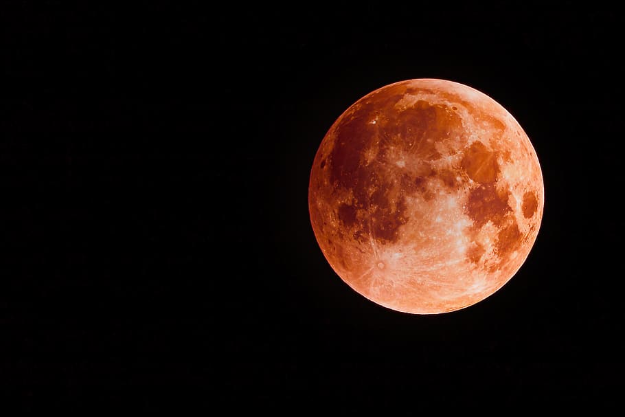 blood moon, full moon, moon, moonlight, lunar eclipse, lighting, super moon, astronomy, universe, lunar