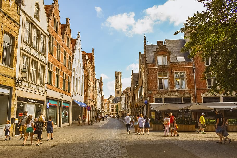 belgium, brugge, architecture, buildings, street, city, old, historically, idyllic, picturesque
