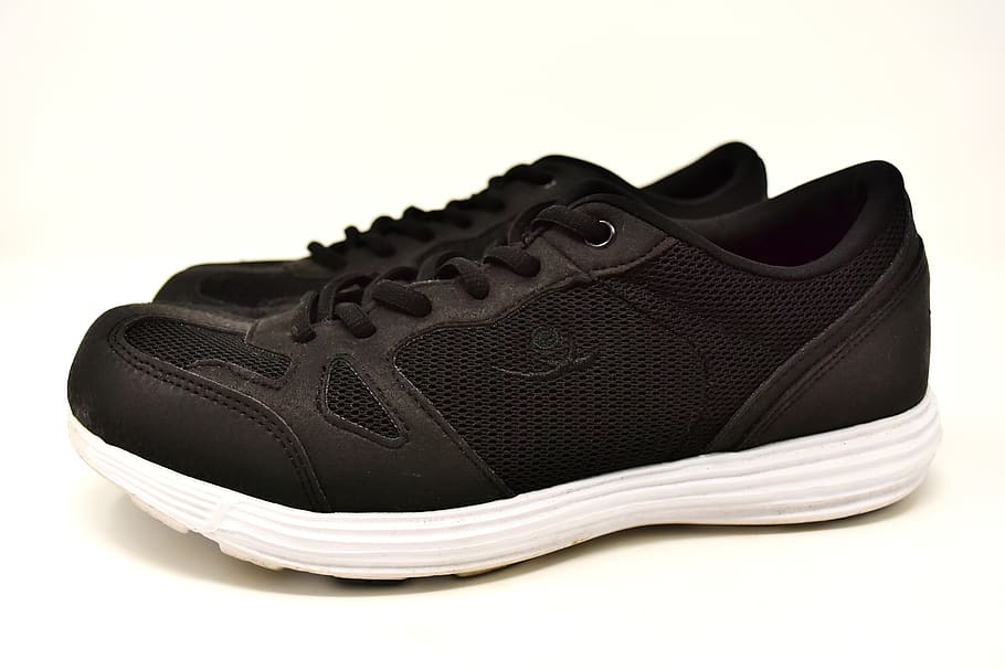 zapatillas de deporte, negro, deportivo, calzado deportivo, deporte, correr, fácilmente, trotar, cordones de los zapatos, zapatos para correr