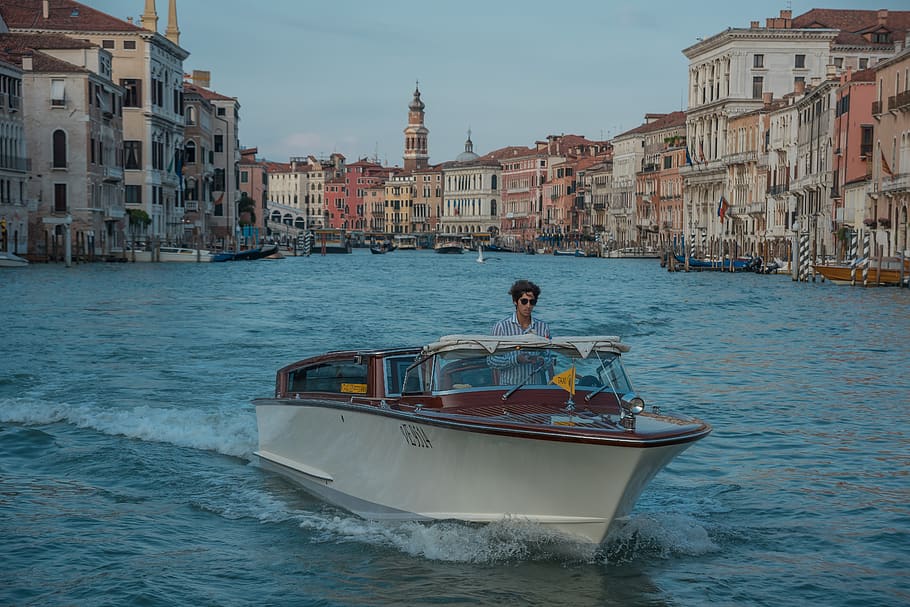 canal, venecia, italia, agua, edificio, ciudad, arquitectura, barcos, vía fluvial, urbano