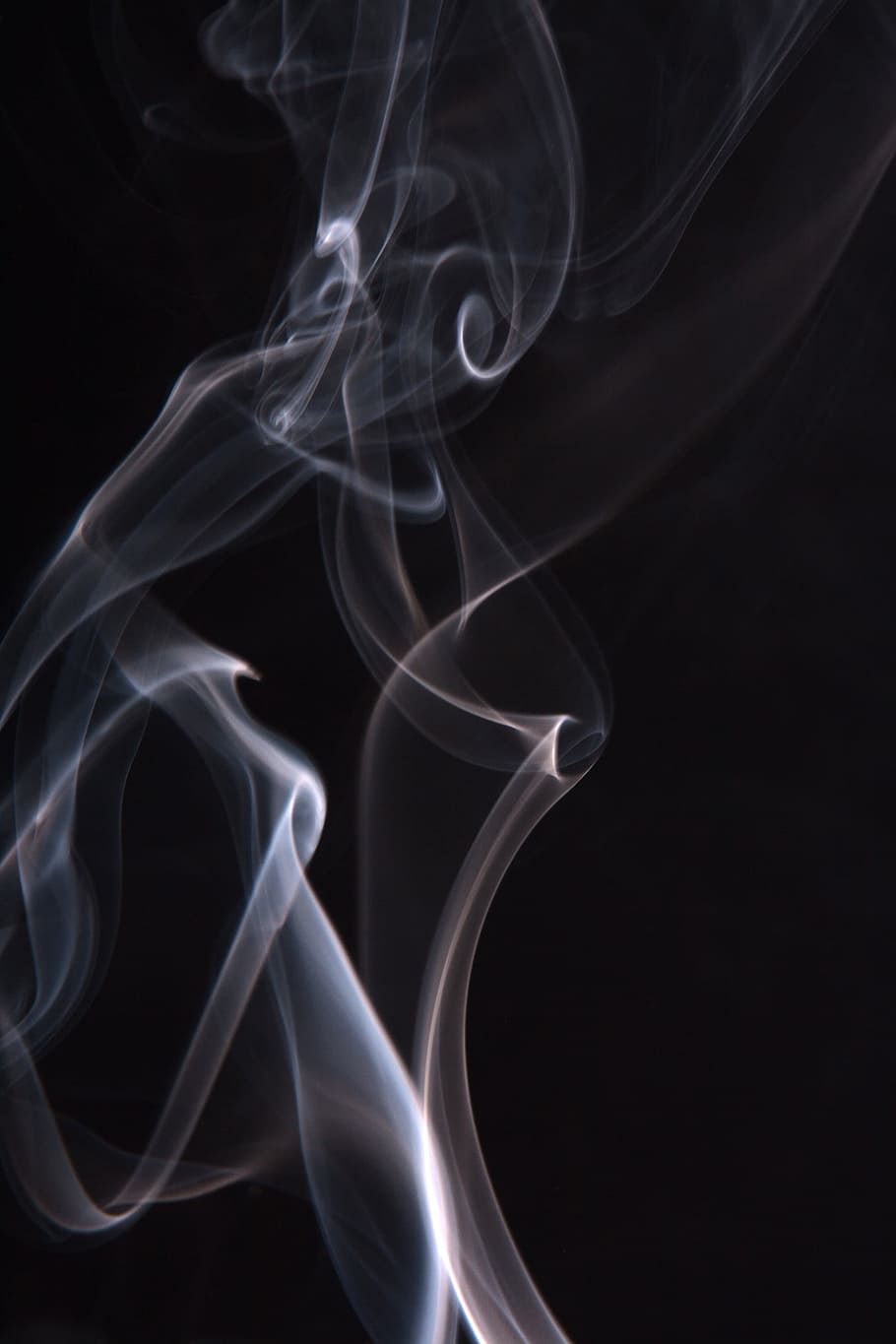 smoke, background, black, white, graphic, hot, isolated, curve, gray, smooth