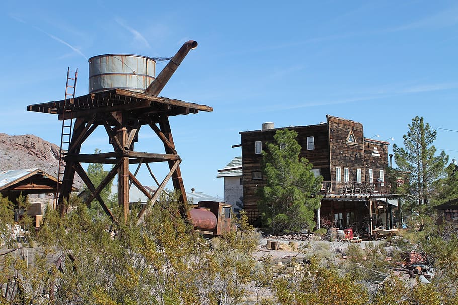 usa, nevada, mining, el dorado, nelson, ghost town, built structure, architecture, building exterior, sky