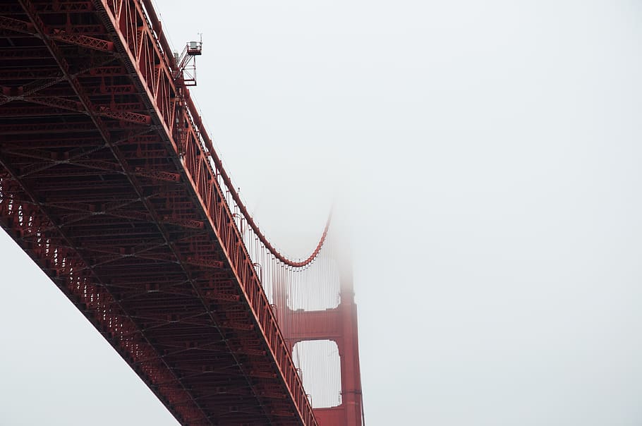 San Francisco, puente Golden Gate, América, California, puente, mar, puente colgante, Estados Unidos, América del Norte, arquitectura