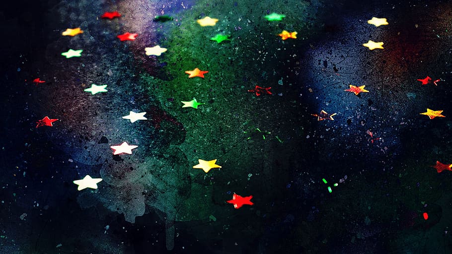 bintang, berkilau, kilau, kertas dinding, latar belakang, seni, tekstur, confettie, multi-warna, tidak ada orang