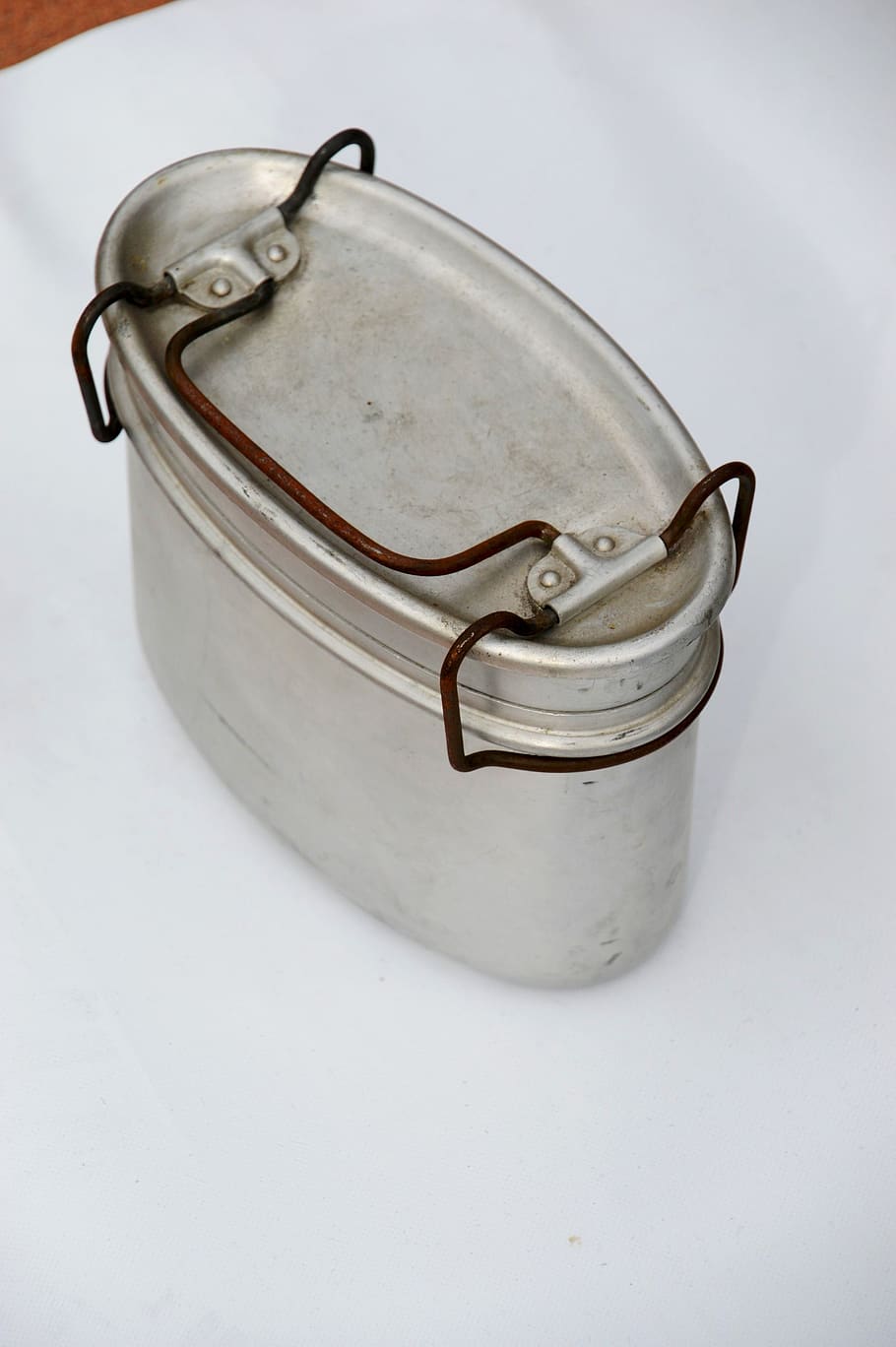 lunchbox, aluminium, container, kitchen, metal, retro, vintage, pot, old, dishes