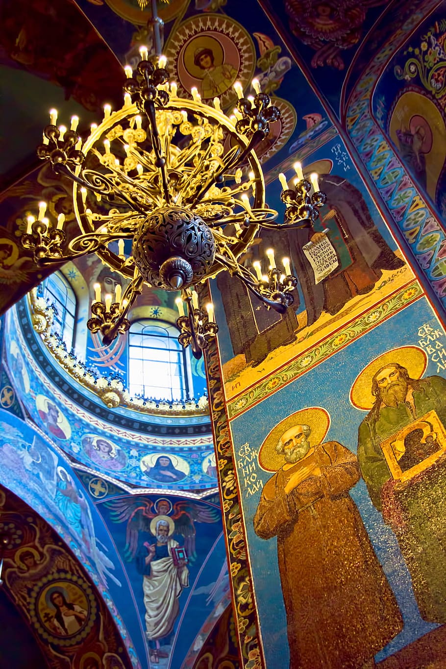 Petersburg, Rússia, antiguidade, arcos, arquitetura, catedral, cristo, cristianismo, igreja, interior
