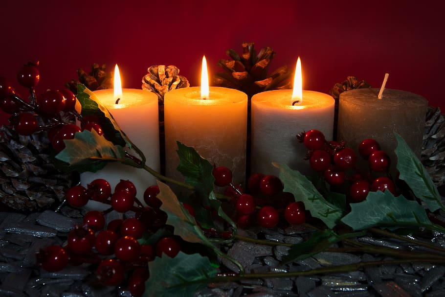 navidad, adviento, weinachtlich, tiempo de navidad, decoración, deco, vino ocho, velas, luz, luz de las velas