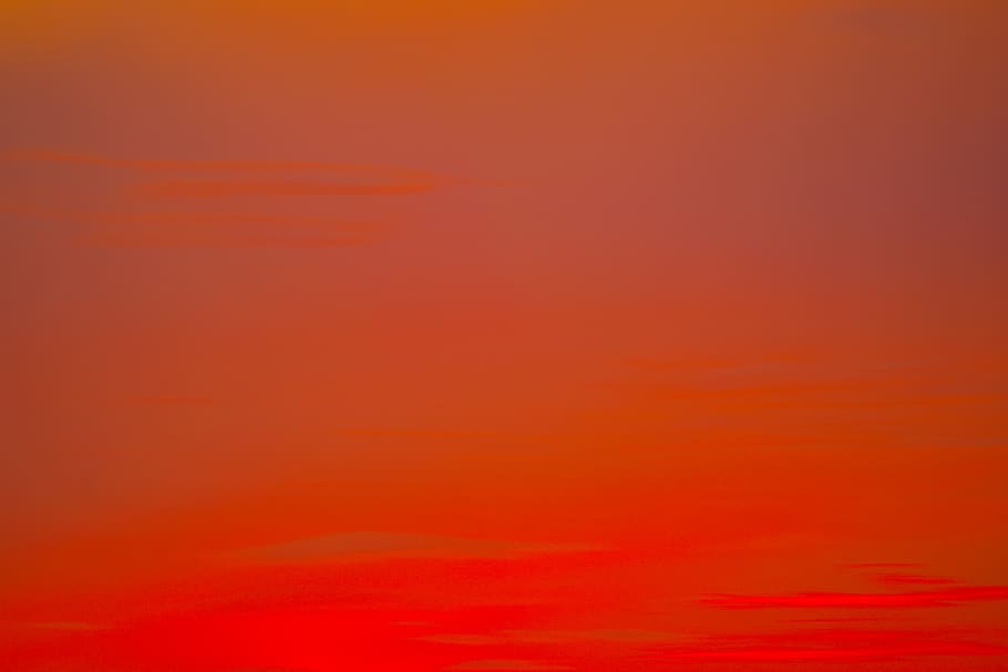 sky, red, color, sunset, clouds, sun, orange, dusk, nature, horizon