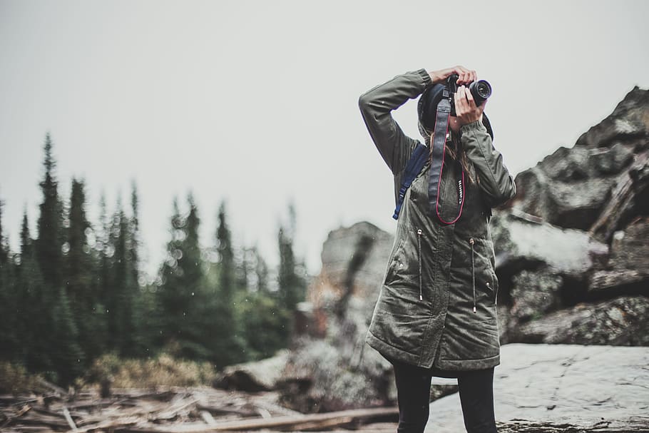 girl, female, snow, outdoors, nature, adventure, landscape, hike, mountain, travel