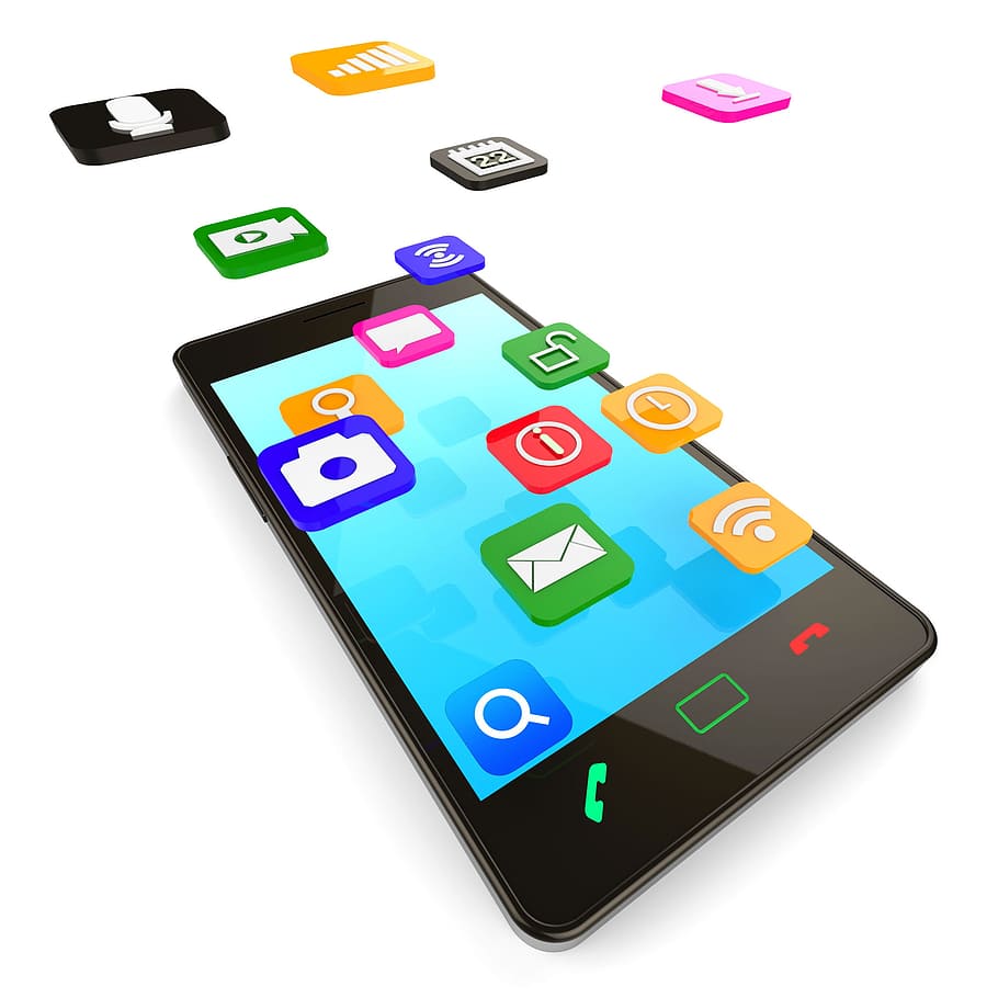 social, media phone, showing, application software, internet, app, application, applications, apps, blogging