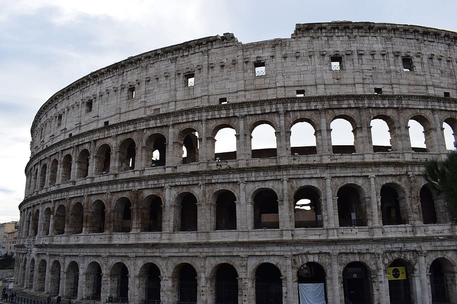rome, colosseum, italy, rom, landmark, european, history, the past, ancient, arch