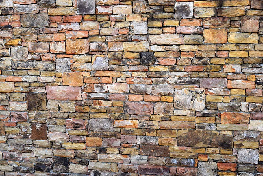 wall, stone, pattern, brick, old, exterior, abstract, solid, stonewall, cube