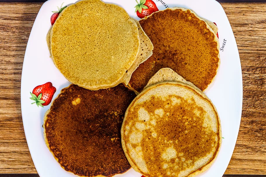 pancakes, american, breakfast, morning, pancake, plate, sweet, food and drink, food, ready-to-eat