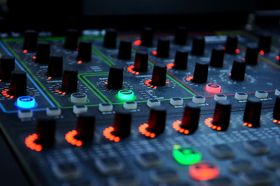 dj, mixer, music, audio, equipment, sound, knobs, sound recording equipment, sound mixer, control