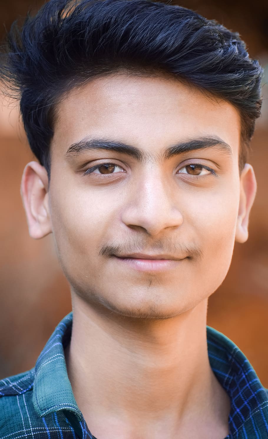 boy, face, blur, indian, portrait, young men, young adult, headshot, one person, front view