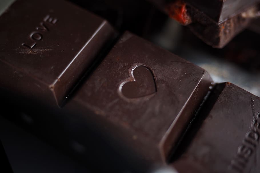 chocolate, amor, corazón, postre, dulce, san valentín, romance, dulces, chocolates, Close-up