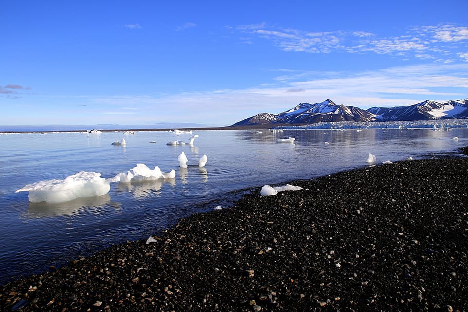 polar, arctic, cold, ice, iceberg, nature, landscape, water, glacier, sea