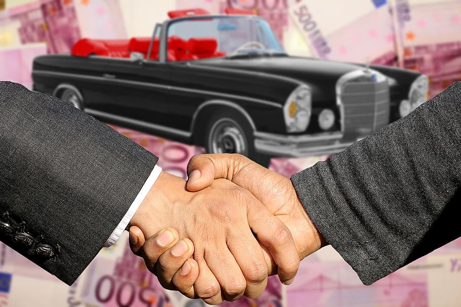 autohandel, autokaufmann, car sales, conclusion of the contract, handshake, trade, autohaus, automotive, pkw, auto