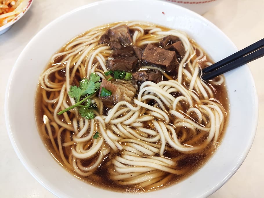 beef noodles, noodles, food, italian food, pasta, food and drink, bowl, ready-to-eat, freshness, spoon