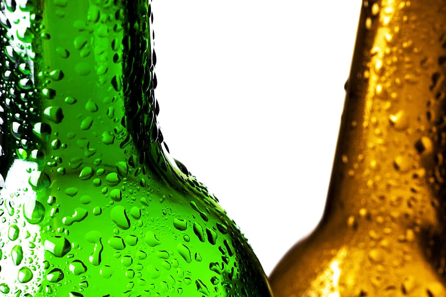 green, water, soda, glass, closeup, isolated, wet, cold, clear, nobody