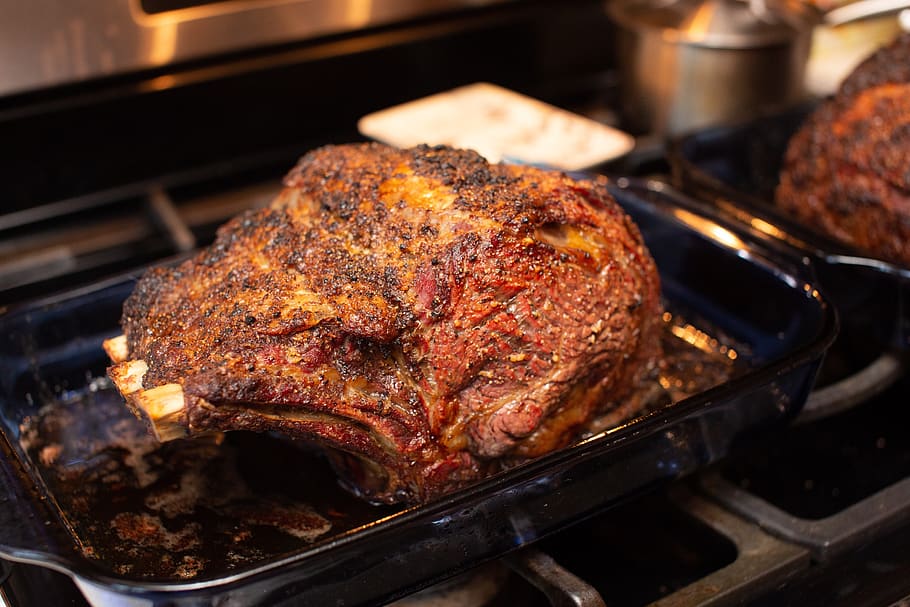 prime rib, beef, steak, roast, meal, restaurant, cook, delicious, dinner, eat