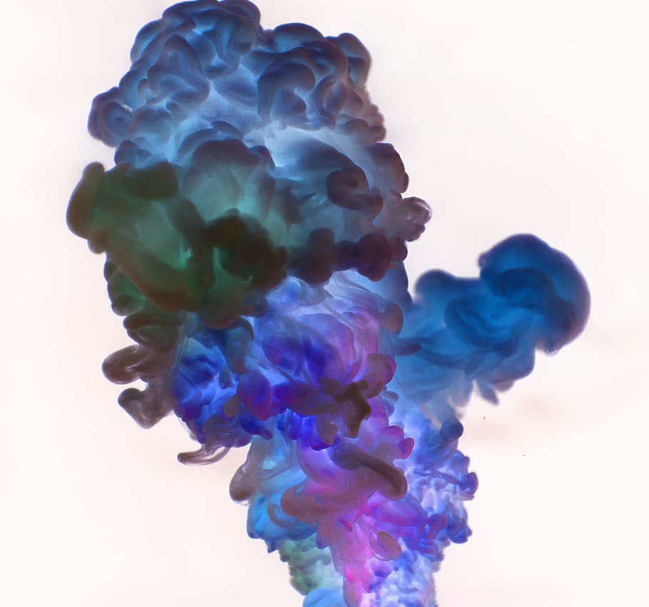 abstracción, arte, fondo, azul, química, nube, colección, color, mezcla de colores, colorido