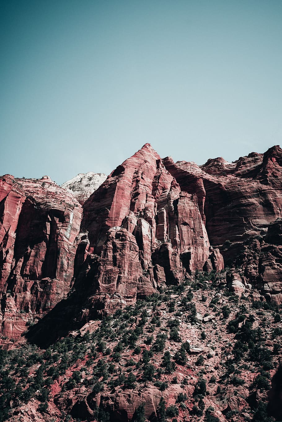 Gran, picos de arenisca del cañón, claro, brillante, luz solar, Aventura, Arizona, Cañón, Desierto, Erosión