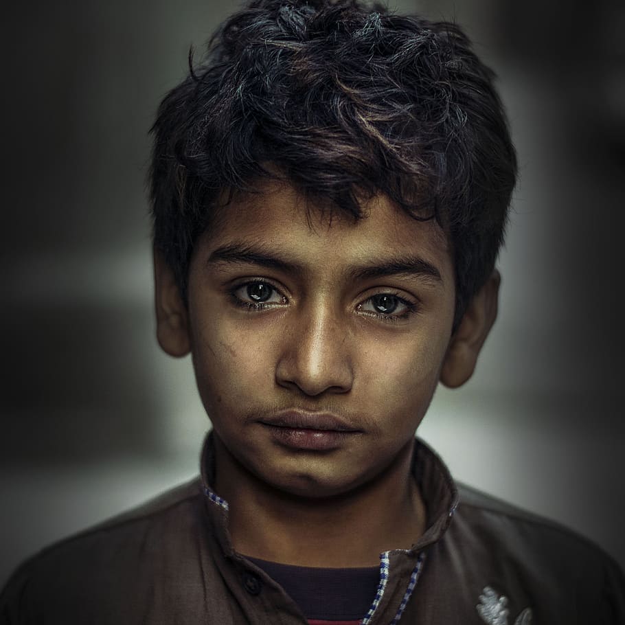 emotional boy, portrait, eyes, child, kid, young, tested-ing, headshot, looking at camera, one person