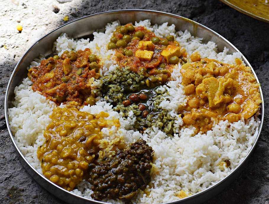 indiano, comida, saudável, caril, cardamomo, cozinhar, delicioso, colorido, sabor, tradicional