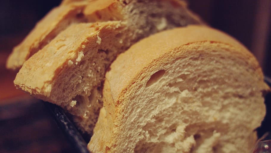 bread, food, food and drink, close-up, freshness, loaf of bread, indoors, slice, dairy product, baked