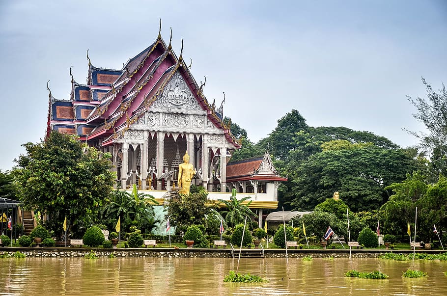 templo na tailândia, tailândia, tailandês, templo, arquitetura, Ásia, viagem, asiático, buda, religião