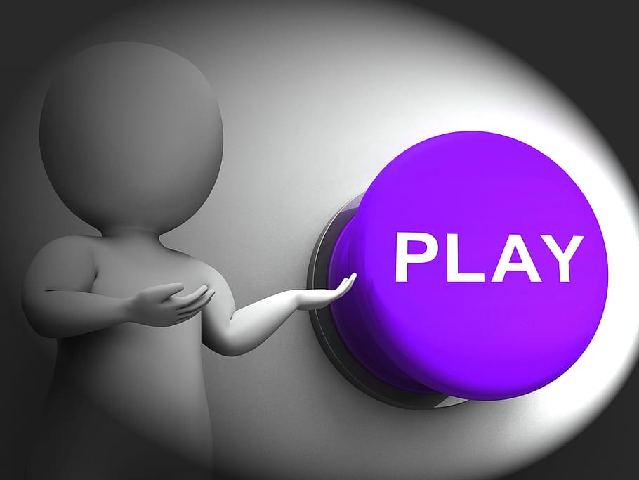 играть, нажатие, означает веселые игры, расслабляющий, кнопка, развлечение, веселье, игра, игры, веселиться