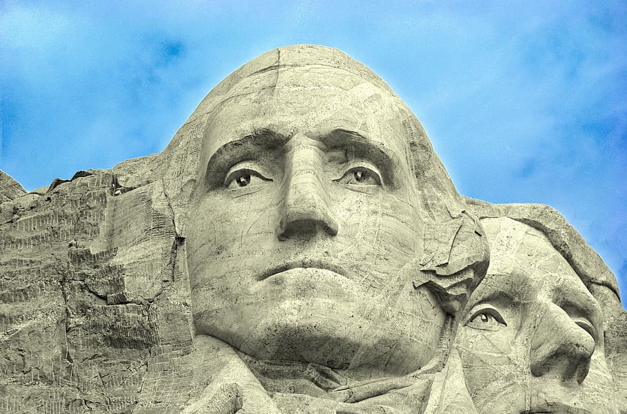 washington on rushmore, monte, estados unidos da américa, presidente, memorial, rocha, monumento, marco, escultura, patriotismo