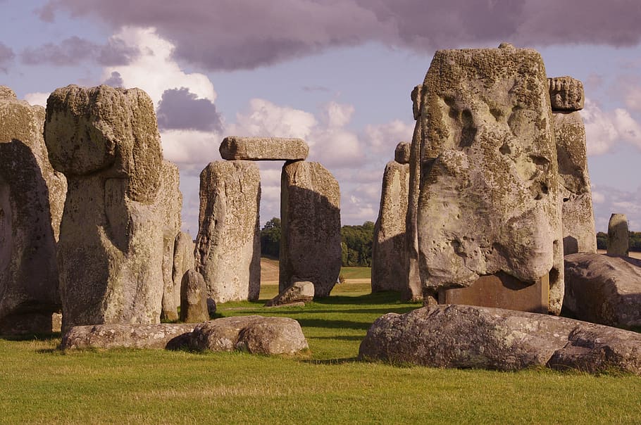 stonehenge, inglaterra, monumento, antiga, pedra, ponto de referência, reino unido, rocha, pré histórico, megalítico