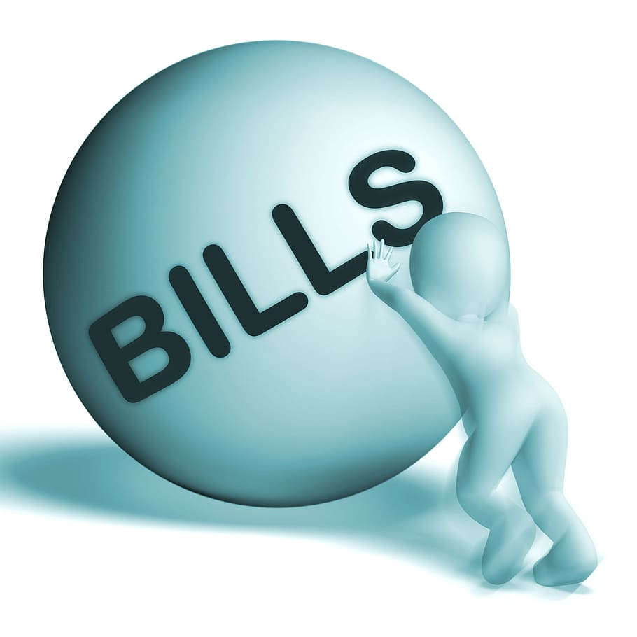 bills sphere, showing, invoice, accounts, payable, 3d, accounts payable, bill, bills, character