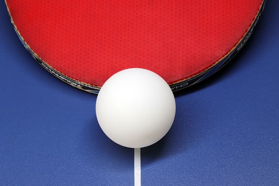 tenis meja, olahraga, permainan, bola, bermain, meja, raket, kegiatan, hobi, bola ping-pong