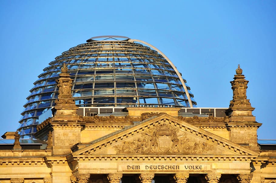 berlin, germany, architecture, building, capital, city, landmark, facade, places of interest, reichstag