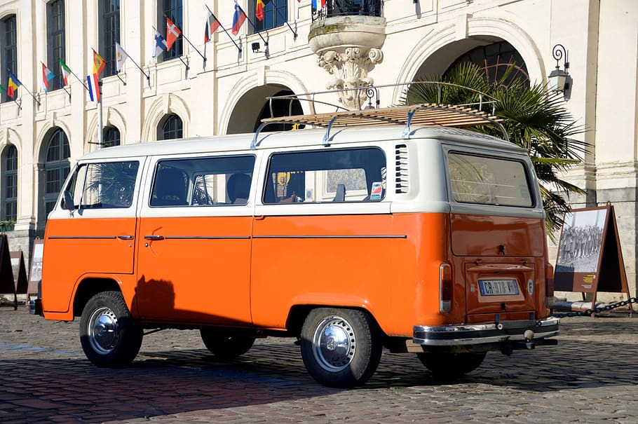 van, retro, old, nostalgic, volkswagen, vintage, travel, automobile, hippie, camper