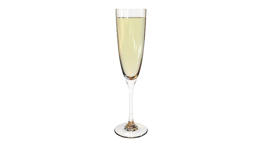 flute, champagne, cup, drink, drinks, alcohol, celebrate, bar, barman, white background