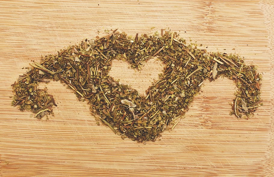 heart, love, valentine, romantic, symbol, herbs, dried, spices, feeling, romance