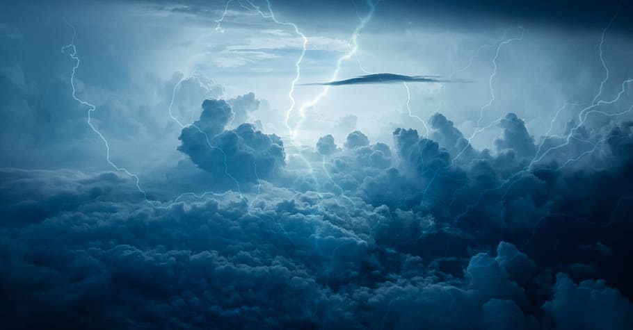 lightning, storm, weather, sky, thunder, strike, bolt, electricity, clouds, cloud - sky